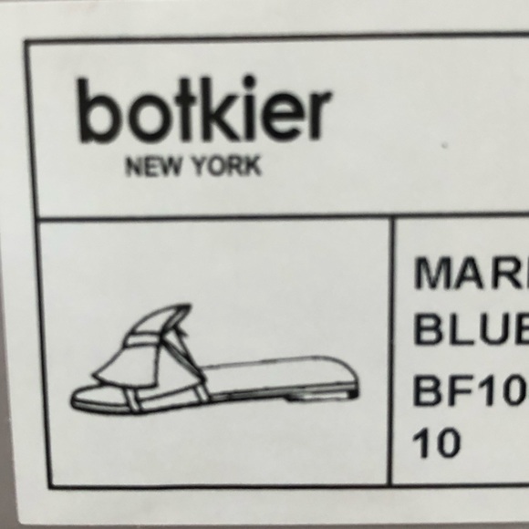 🍃💕NIB Botkier New York Striped Beach Bow Slides - Picture 11 of 12